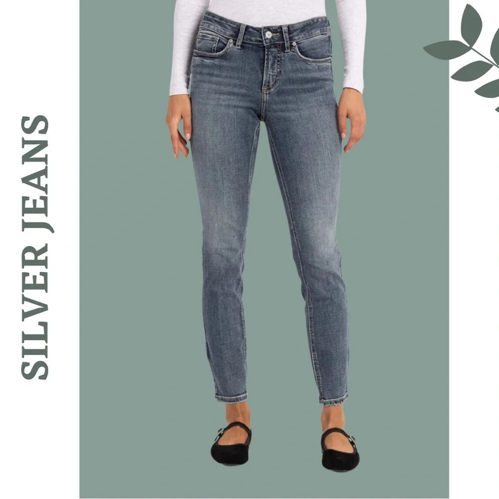 Silver Jeans Women’s Suki Skinny Mid Rise Jeans Blue Size 29